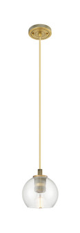 Downtown Urban One Light Pendant in Brushed Brass (405|434-1P-BB-G122-6)
