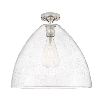 Downtown Urban One Light Flush Mount in Satin Nickel (405|434-1F-SN-GBD-164)