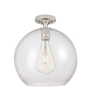 Downtown Urban One Light Flush Mount in Satin Nickel (405|434-1F-SN-G124-12)