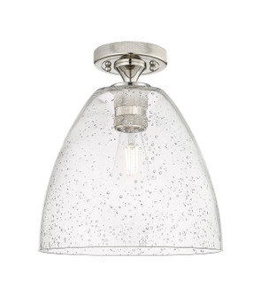 Downtown Urban One Light Flush Mount in Polished Nickel (405|434-1F-PN-GBD-94)