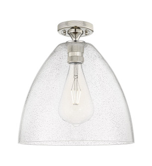 Downtown Urban One Light Flush Mount in Polished Nickel (405|434-1F-PN-GBD-124)