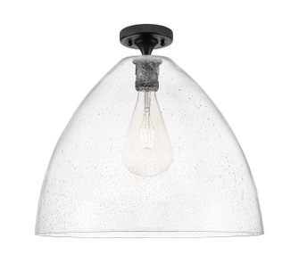Downtown Urban One Light Flush Mount in Matte Black (405|434-1F-BK-GBD-164)
