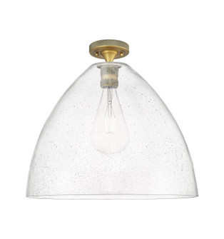 Downtown Urban One Light Flush Mount in Brushed Brass (405|434-1F-BB-GBD-164)