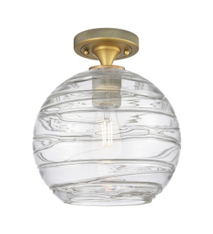 Downtown Urban One Light Flush Mount in Brushed Brass (405|434-1F-BB-G1213-10CL)
