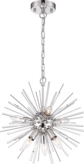 Cirrus Six Light Chandelier in Polished Nickel (72|60-6991)