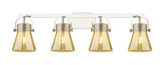 Downtown Urban Four Light Bath Vanity in Polished Nickel (405|423-4W-PN-G411-6ME)