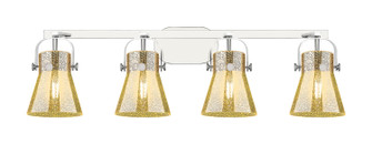 Downtown Urban Four Light Bath Vanity in Polished Chrome (405|423-4W-PC-G411-6ME)