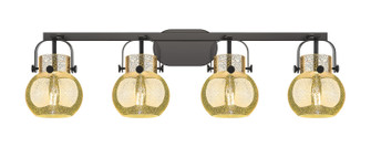 Downtown Urban Four Light Bath Vanity in Matte Black (405|423-4W-BK-G410-6ME)