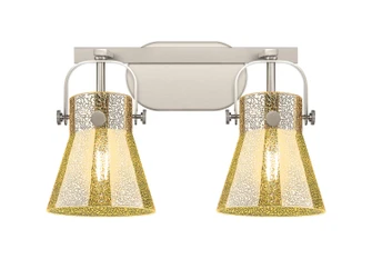 Downtown Urban Two Light Bath Vanity in Satin Nickel (405|423-2W-SN-G411-6ME)