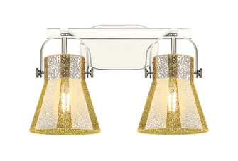 Downtown Urban Two Light Bath Vanity in Polished Nickel (405|423-2W-PN-G411-6ME)