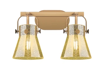 Downtown Urban Two Light Bath Vanity in Brushed Brass (405|423-2W-BB-G411-6ME)