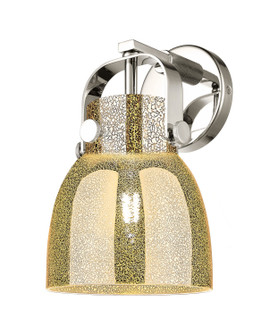 Downtown Urban One Light Wall Sconce in Polished Nickel (405|423-1W-PN-G412-6ME)