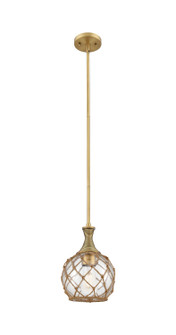 Ballston One Light Pendant in Brushed Brass (405|415-1S-BB-G122-8RB)