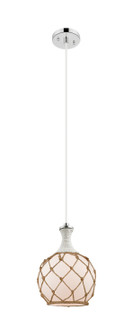 Ballston One Light Mini Pendant in Polished Nickel (405|415-1PR-PN-G121-8RB)