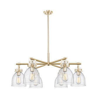 Downtown Urban Six Light Chandelier in Champagne Bronze (405|411-6CR-CB-G412-7SDY)