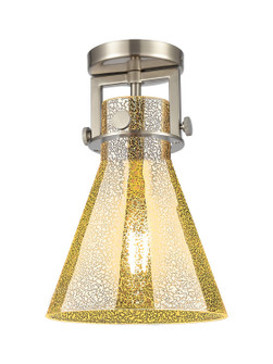 Downtown Urban One Light Semi-Flush Mount in Brushed Satin Nickel (405|411-1F-SN-G411-8ME)