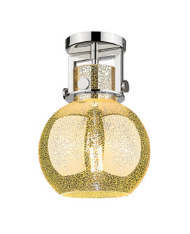 Downtown Urban One Light Semi-Flush Mount in Polished Nickel (405|411-1F-PN-G410-8ME)