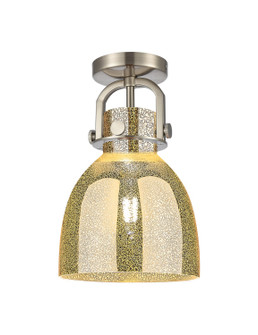 Downtown Urban One Light Semi-Flush Mount in Satin Nickel (405|410-1F-SN-G412-8ME)