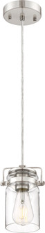 Antebellum One Light Mini Pendant in Brushed Nickel / Clear Glass (72|60-6736)