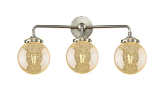 Nouveau Three Light Bath Vanity in Brushed Satin Nickel (405|284-3W-SN-G208-6)