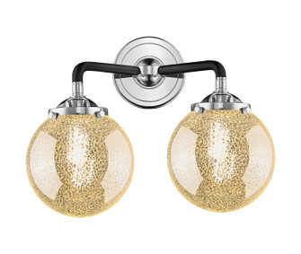 Nouveau Two Light Bath Vanity in Black Polished Nickel (405|284-2W-BPN-G208-6)