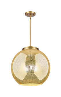 Essex Three Light Pendant in Brushed Brass (405|221-3S-BB-G128-16)