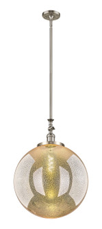 Franklin Restoration One Light Mini Pendant in Brushed Satin Nickel (405|206-SN-G208-18)