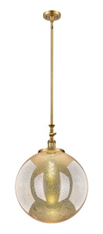 Franklin Restoration One Light Mini Pendant in Brushed Brass (405|206-BB-G208-18)