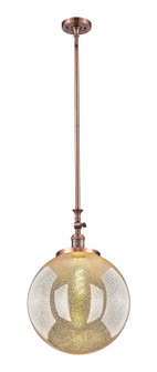 Franklin Restoration One Light Mini Pendant in Antique Copper (405|206-AC-G208-16)