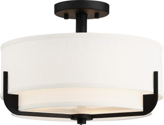 Frankie Three Light Semi Flush Mount in Aged Bronze (72|60-6545)