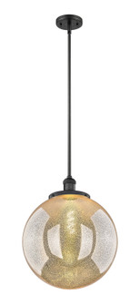 Franklin Restoration One Light Pendant in Matte Black (405|201S-BK-G208-16)