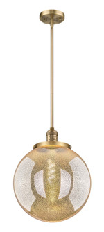 Franklin Restoration One Light Pendant in Brushed Brass (405|201S-BB-G208-14)