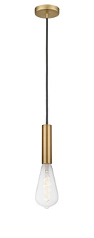 Auralume One Light Mini Pendant in Brushed Brass (405|198-1P-BB)