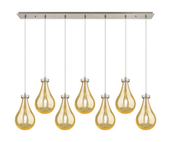Downtown Urban Seven Light Linear Pendant in Brushed Satin Nickel (405|127-451-1P-SN-G451-7ME)