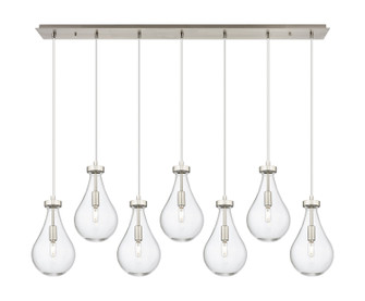 Downtown Urban Seven Light Linear Pendant in Brushed Satin Nickel (405|127-451-1P-SN-G451-7CL)