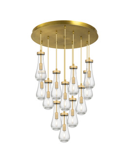 Downtown Urban 12 Light Pendant in Brushed Brushed Brass (405|126-451-1P-BB-G451-4SDY)