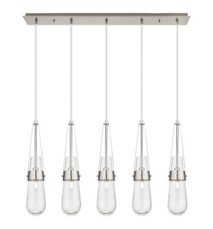 Downtown Urban Five Light Linear Pendant in Brushed Satin Nickel (405|125-452-1P-SN-G452-4SDY)