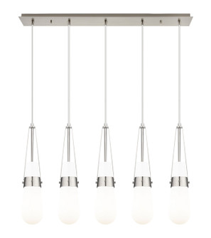 Downtown Urban Five Light Linear Pendant in Brushed Satin Nickel (405|125-452-1P-SN-G452-4GWH)