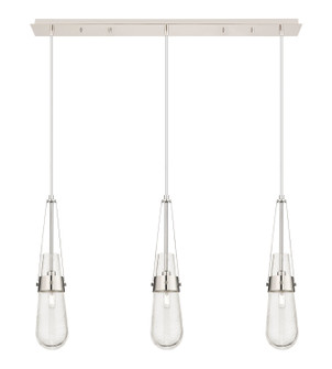 Downtown Urban Three Light Linear Pendant in Polished Nickel (405|123-452-1P-PN-G452-4SDY)