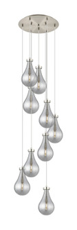 Downtown Urban Nine Light Pendant in Brushed Satin Nickel (405|119-451-1P-SN-G451-7SM)