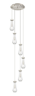 Downtown Urban Six Light Pendant in Brushed Satin Nickel (405|116-451-1P-SN-G451-4SDY)