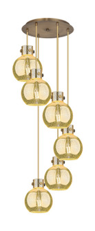 Newton Six Light Pendant in Brushed Brass (405|116-410-1PS-BB-G410-8ME)