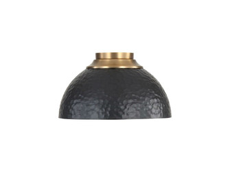 Shepard Three Light Flush Mount in Modern Brass (62|6950-FM MBS-BLK)