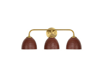 Shepard Three Light Vanity in Modern Brass (62|6950-BA3 MBS-RC)