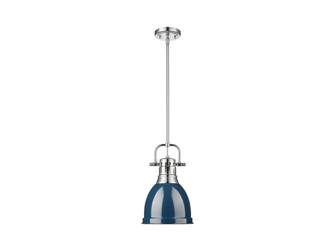 Duncan One Light Pendant in Chrome (62|3604-S CH-NVY)