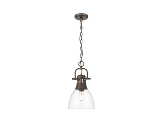 Duncan One Light Pendant in Rubbed Bronze (62|3602-S RBZ-CLR)