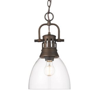 Duncan One Light Pendant in Rubbed Bronze (62|3602-S RBZ-CLR)