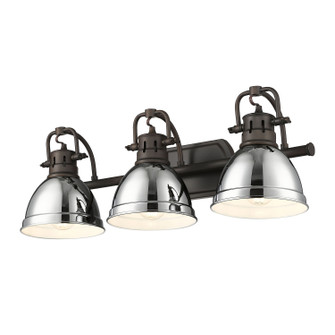 Duncan BCB Three Light Vanity in Rubbed Bronze (62|3602-BA3 RBZ-CH)