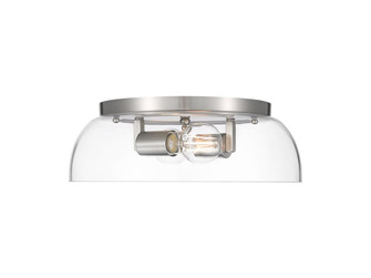 Duncan Two Light Flush Mount in Pewter (62|3602-14 PW-CLR)