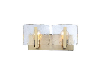 Aenon Two Light Vanity in Brushed Champagne Brass (62|3164-BA2 BCB-HWG)